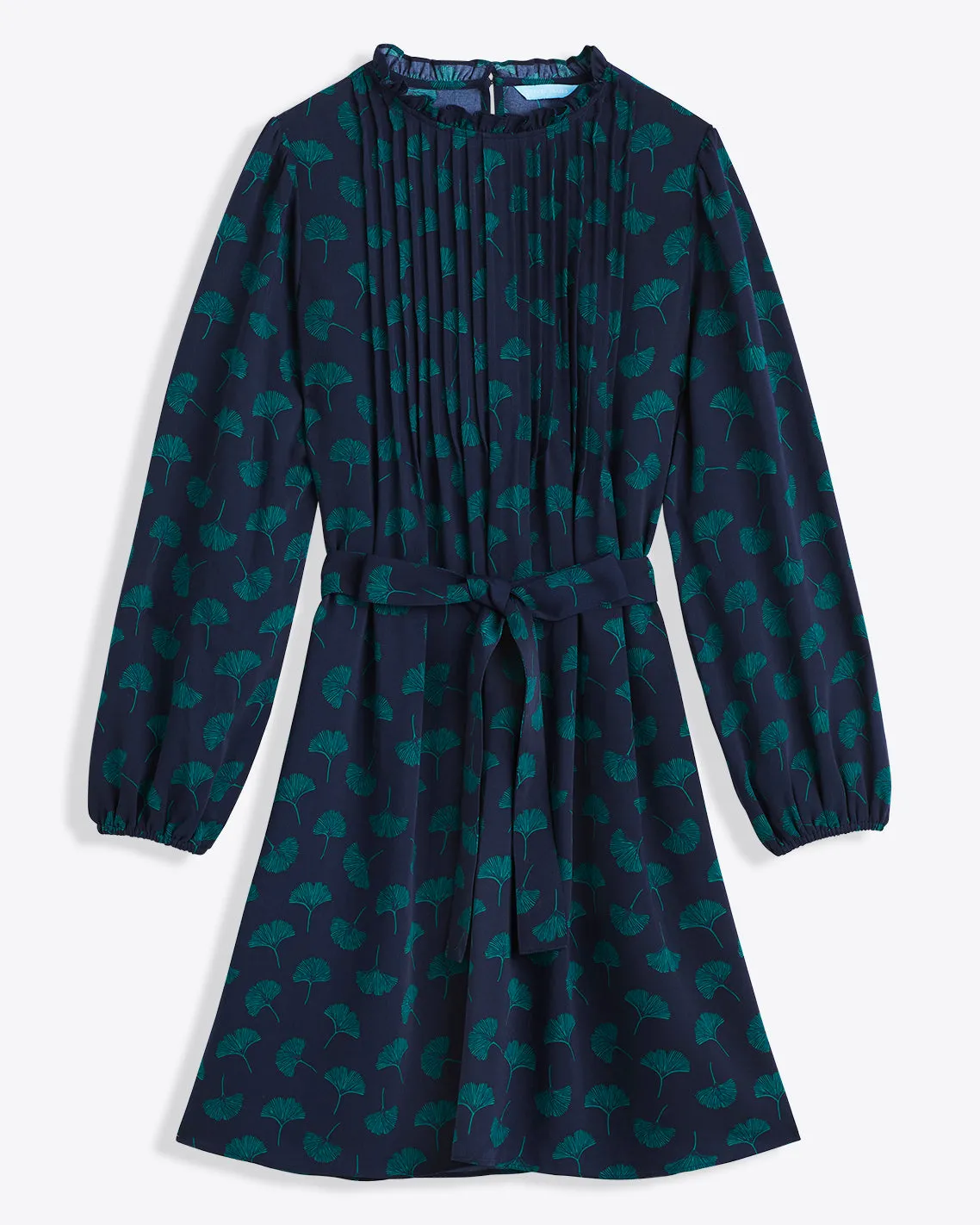 Long Sleeve Belted Dress in Ginko Leaf sold by Draper James product image thumbnail 3