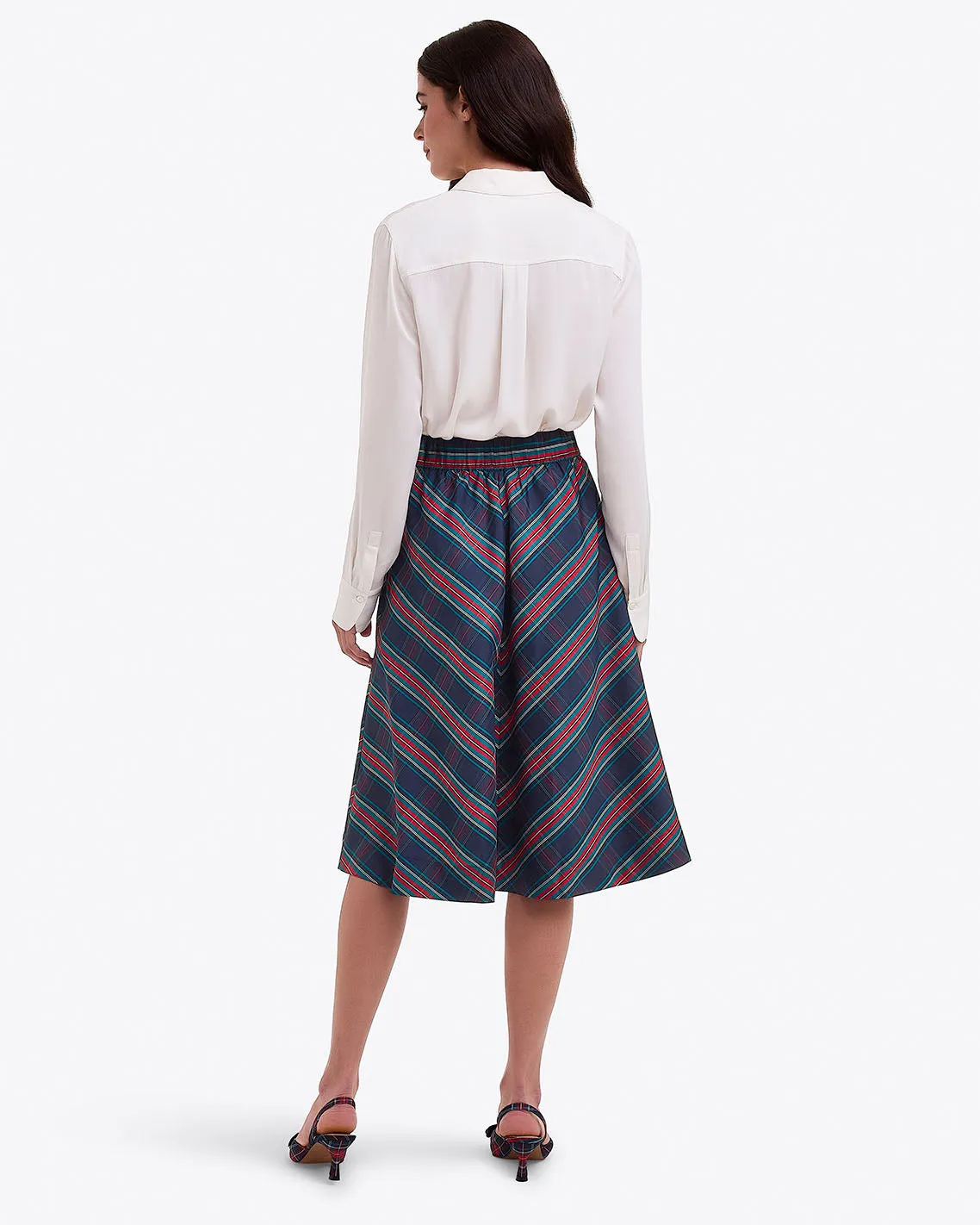 Taffeta Midi Skirt sold by Draper James product image thumbnail 2