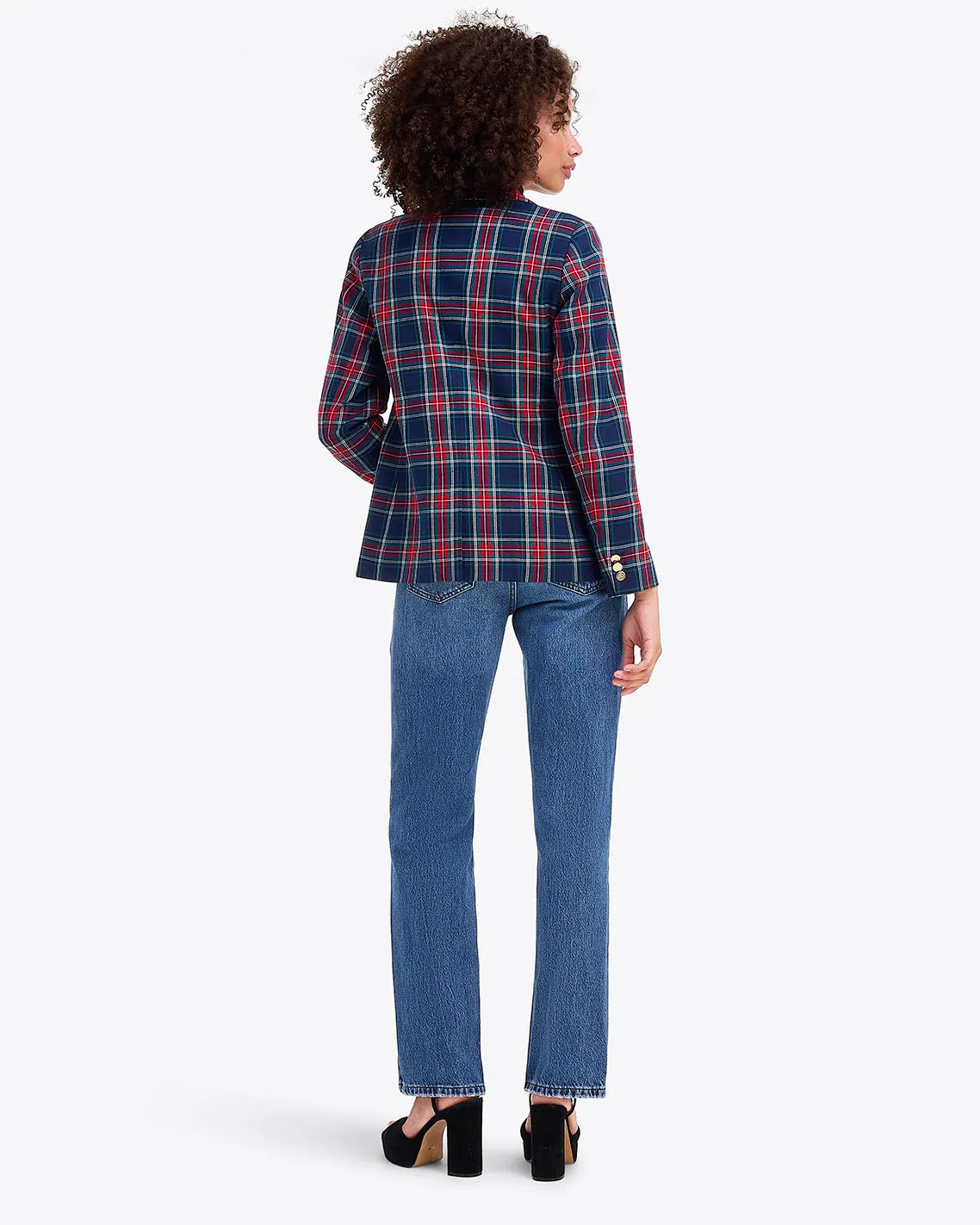 Blazer in Georgia Plaid sold by Draper James product image thumbnail 2