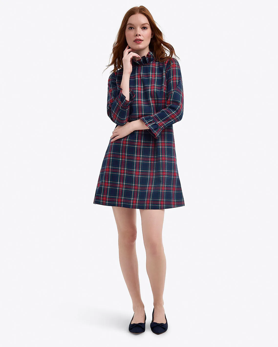 Lindsay Dress in Georgia Plaid sold by Draper James