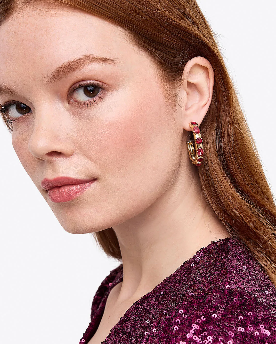 Studded Hoops sold by Draper James product image thumbnail 2