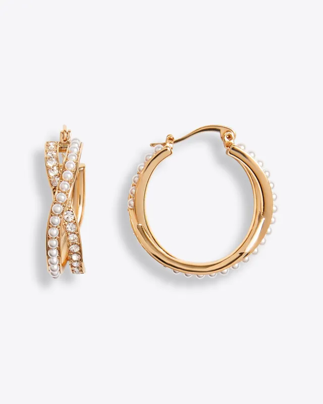 Cross Over Hoops sold by Draper James