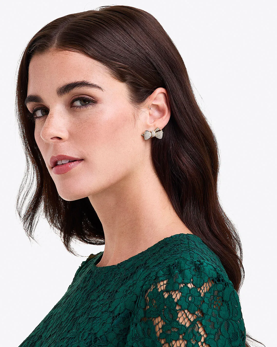 Pave Bow Studs sold by Draper James product image thumbnail 2