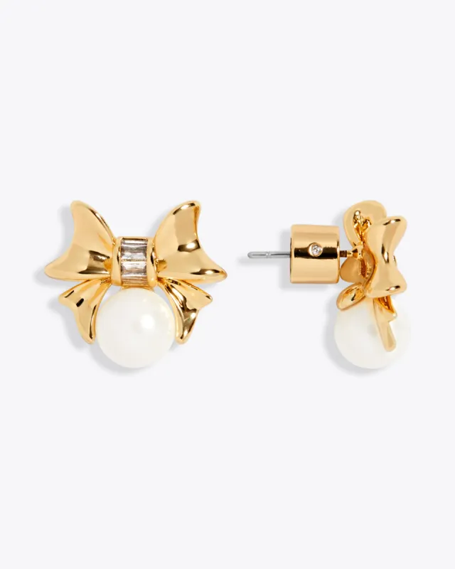 Bow Pearl Studs sold by Draper James