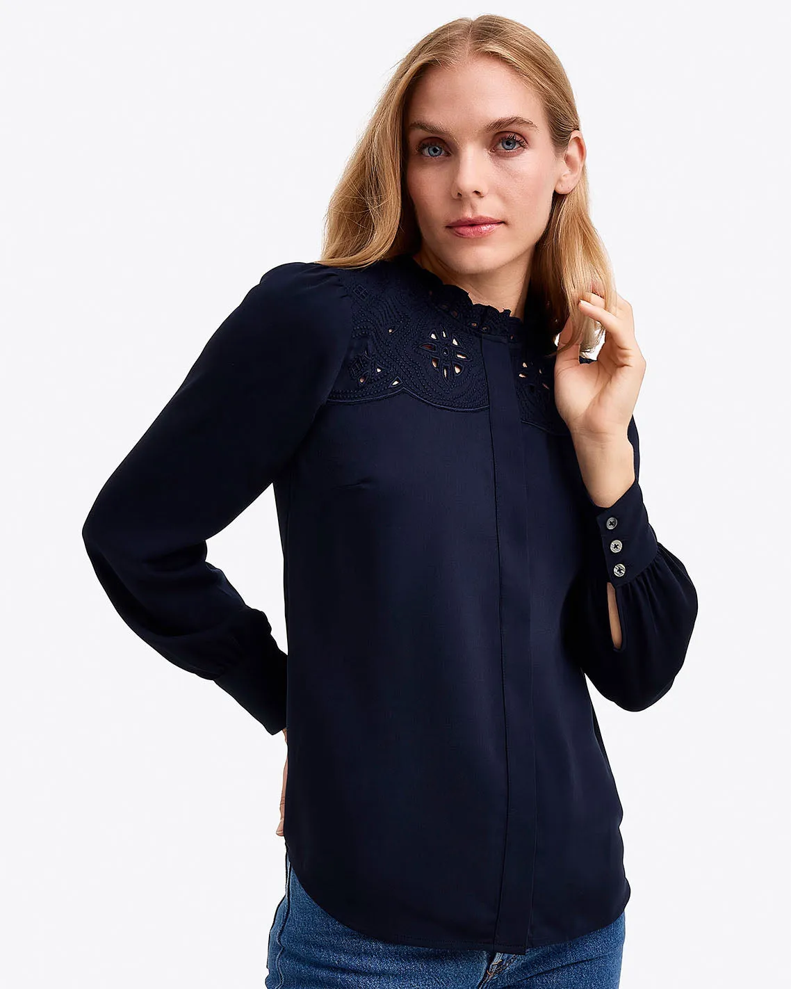 Covered Placket Button Down sold by Draper James product image thumbnail 2