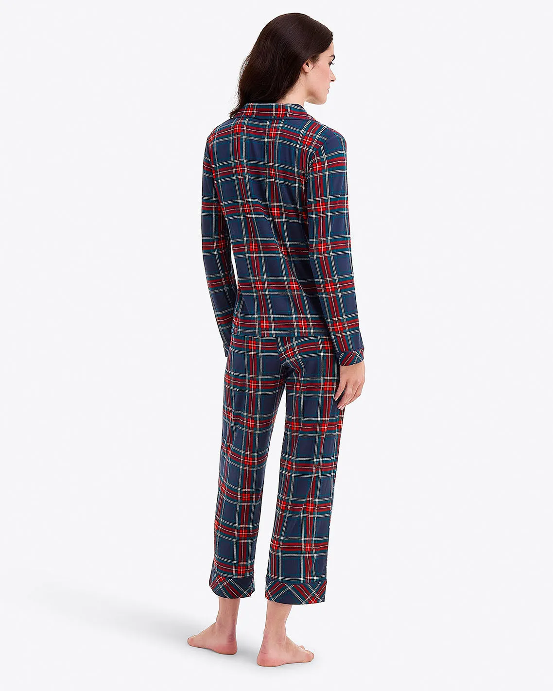 Linda Pajama Set in Georgia Plaid sold by Draper James product image thumbnail 2