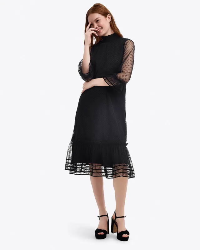 Long Sleeve Shift Dress in Tulle sold by Draper James