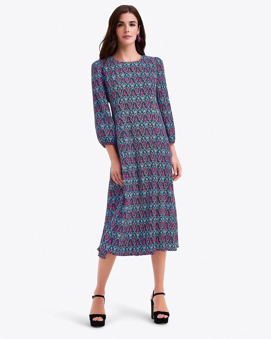 Long-Sleeve Midi Dress sold by Draper James