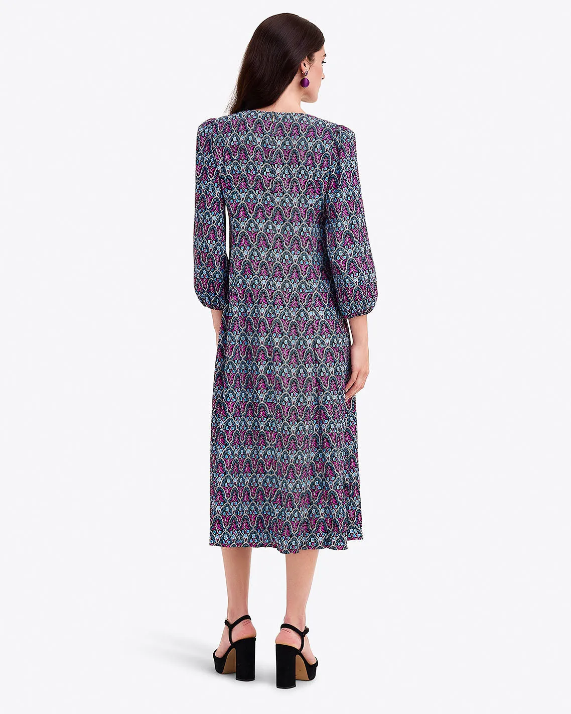 Long-Sleeve Midi Dress sold by Draper James product image thumbnail 2