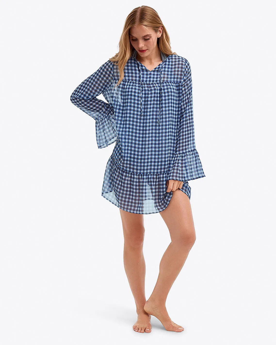 Gingham Coverup sold by Draper James