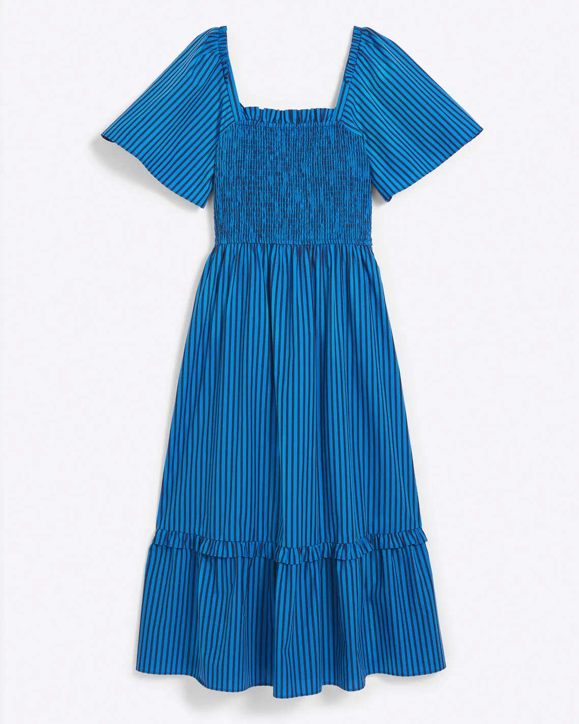 Deana Smocked Dress in Canopy Stripe sold by Draper James product image thumbnail 2