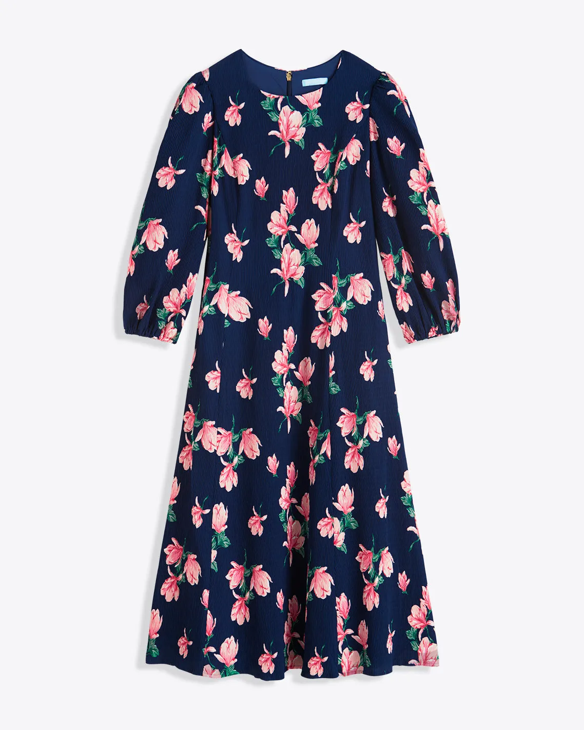 Matilda Crewneck Midi Dress in Magnolia Buds sold by Draper James product image thumbnail 4