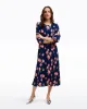 Matilda Crewneck Midi Dress in Magnolia Buds sold by Draper James