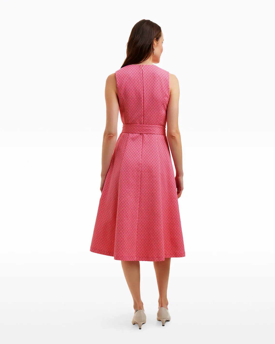Charlotte Midi Dress in Circle Geo sold by Draper James product image thumbnail 3