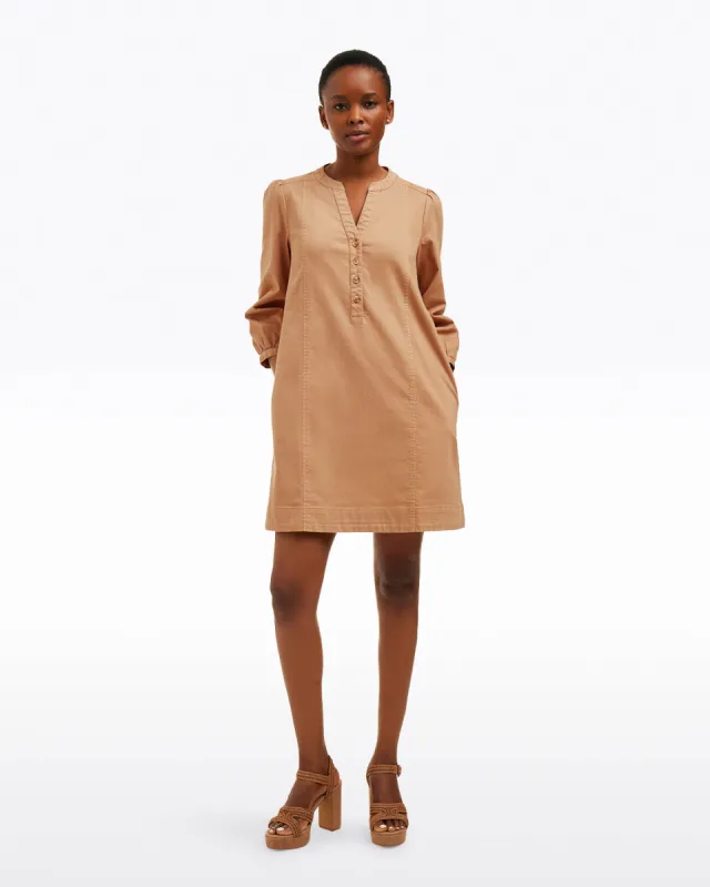 Felicity Popover Shift Dress in Croissant sold by Draper James