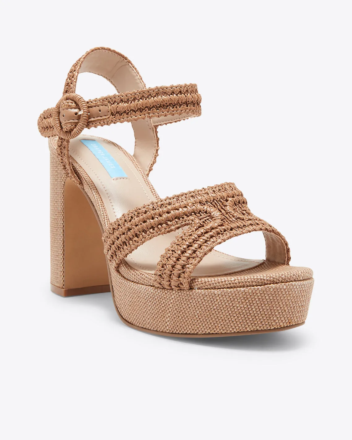 Rattan Strappy Heel sold by Draper James product image thumbnail 3