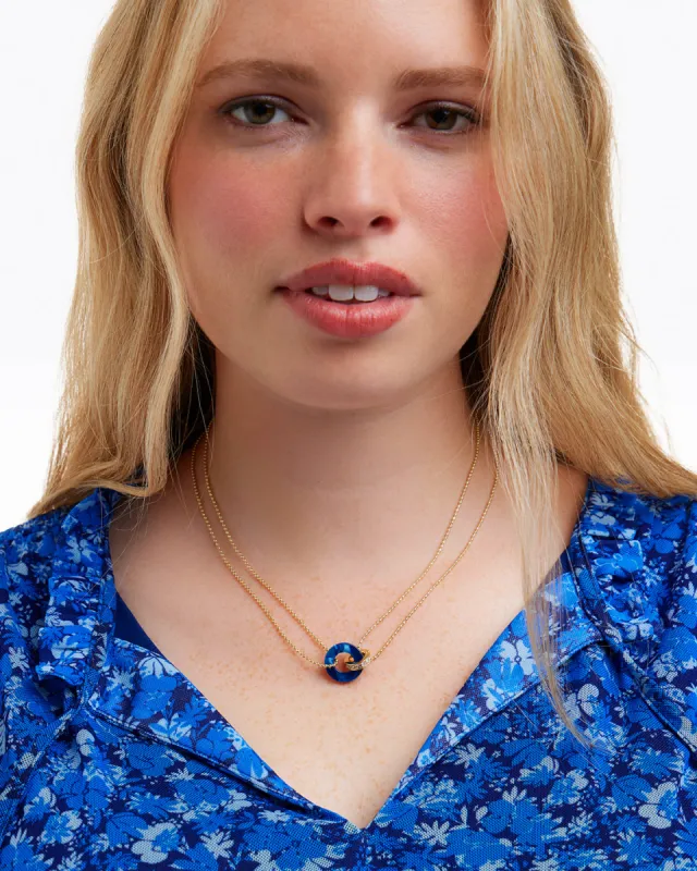 Lapis Acetate Necklace sold by Draper James