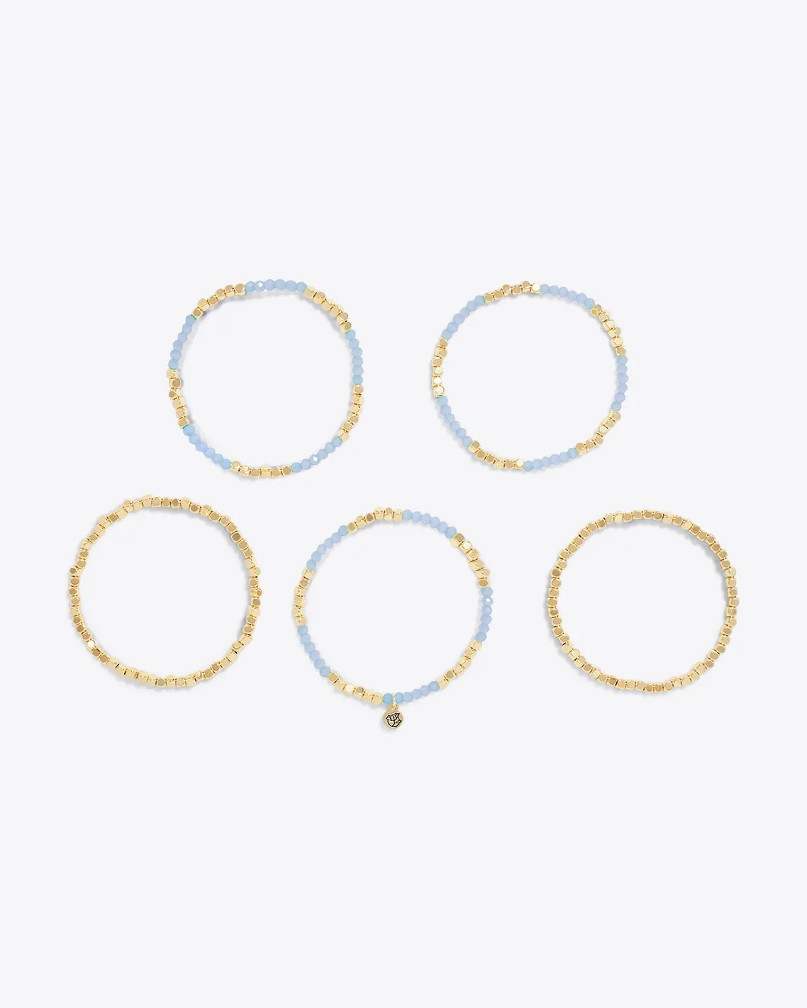 Sky Blue Stretch Bracelet Set sold by Draper James product image thumbnail 2