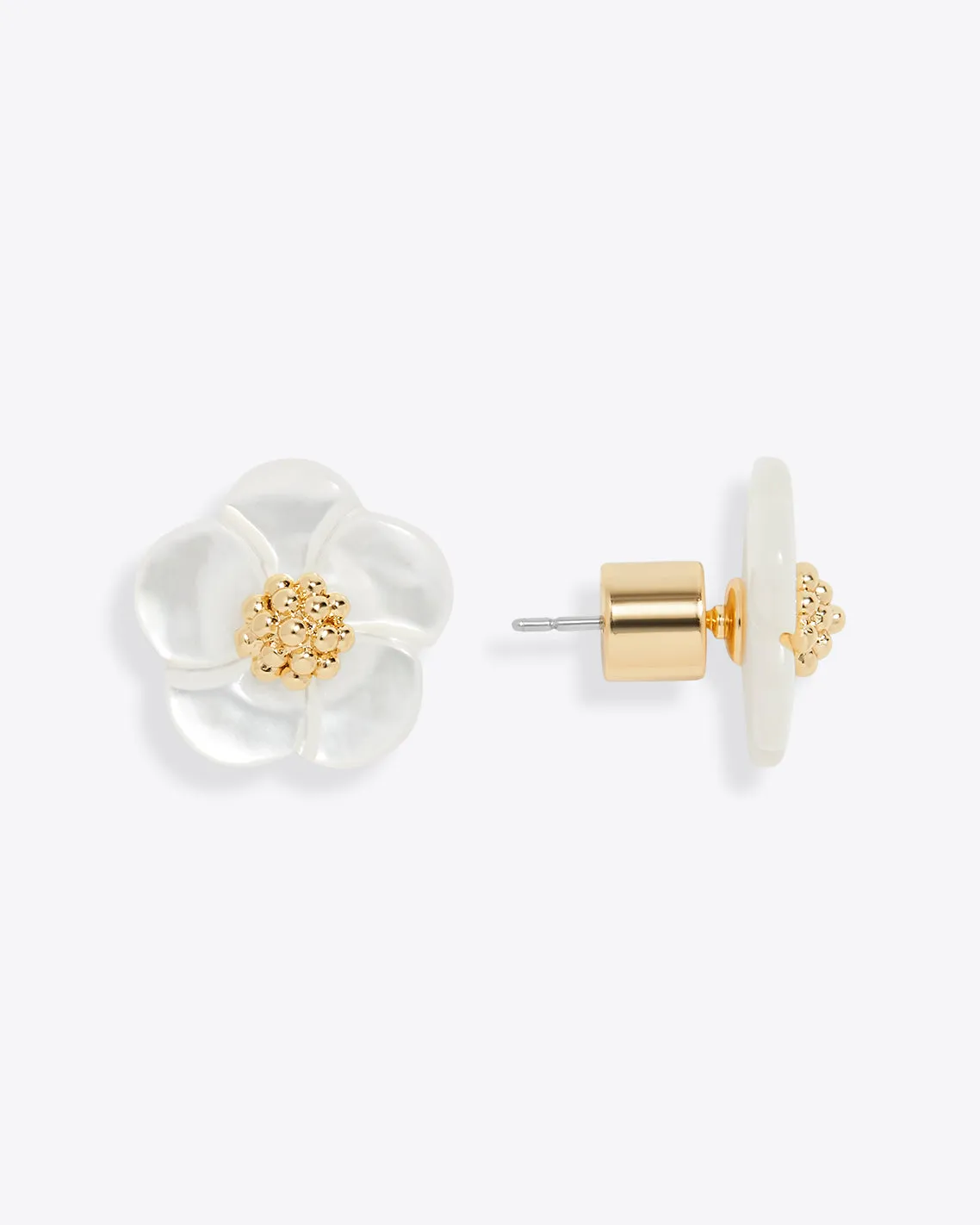 Mother of Pearl Flower Studs sold by Draper James product image thumbnail 2