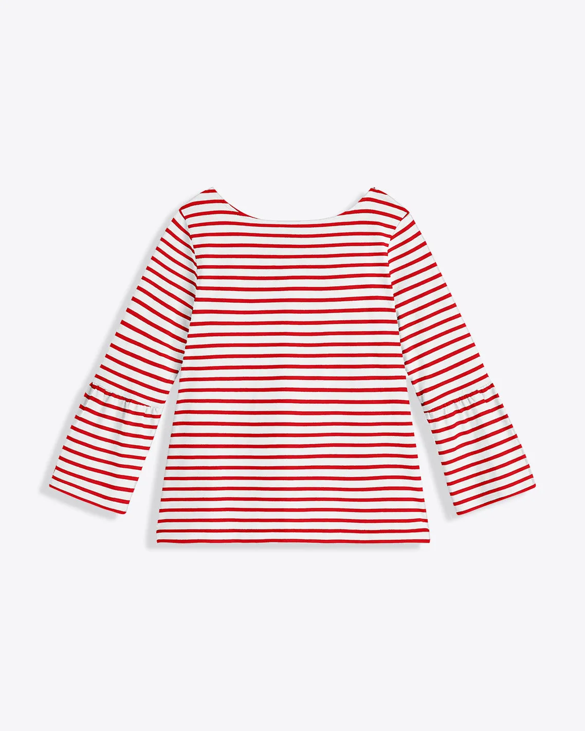 Corey Bell Sleeve Top in Red Mariner Stripe sold by Draper James product image thumbnail 3