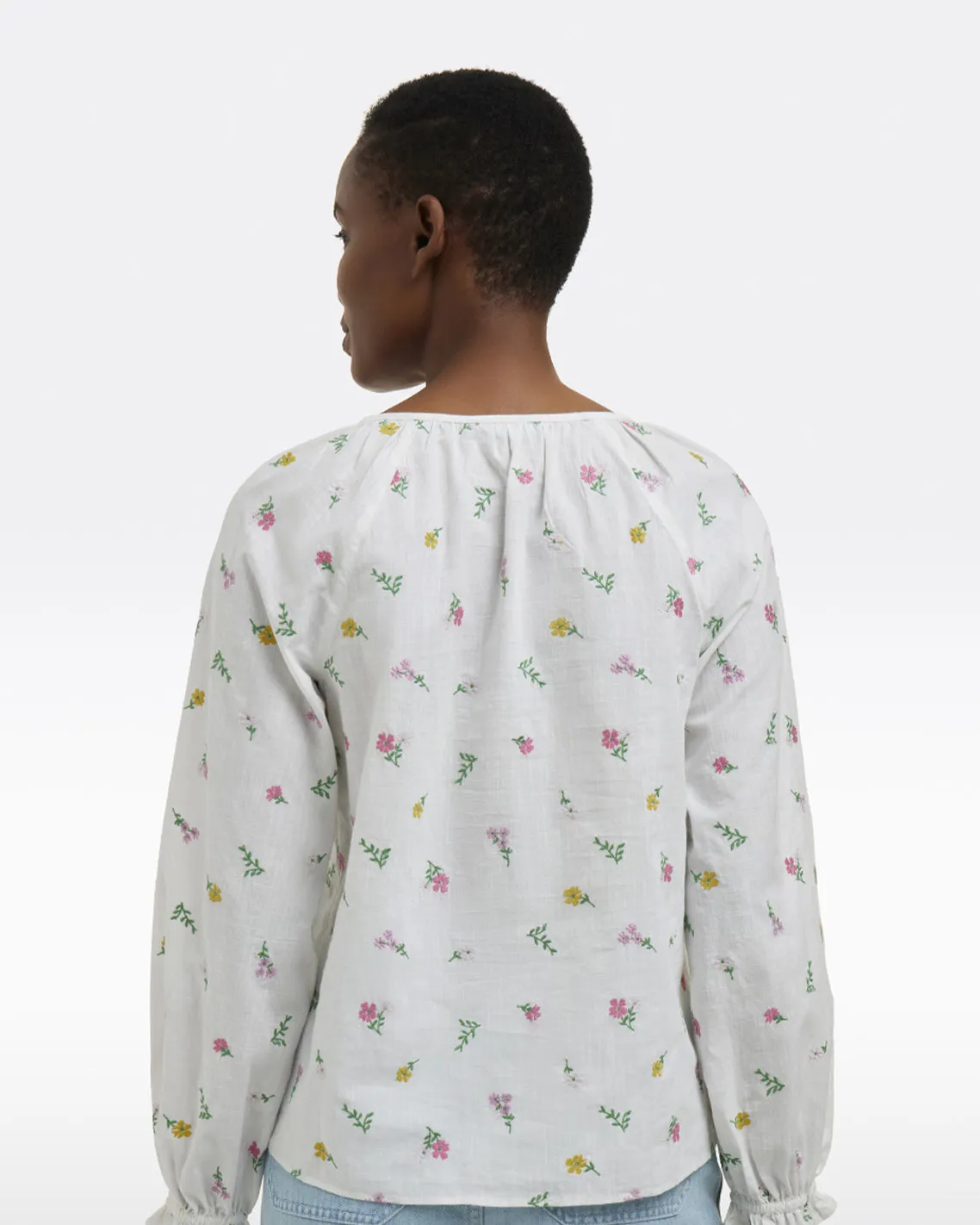 Alexandra Top in Embroidered Poplin sold by Draper James product image thumbnail 2