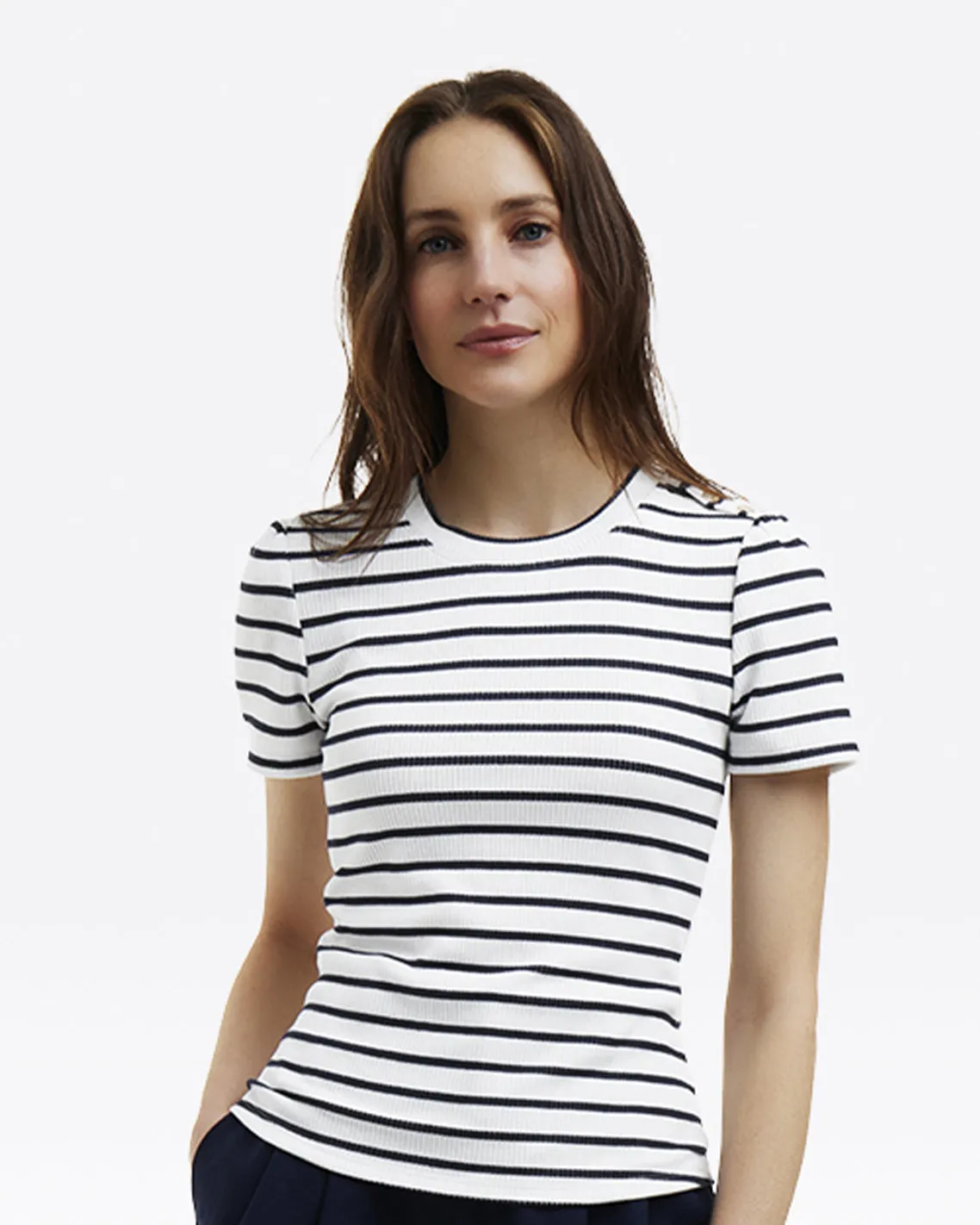 Stripe Crewneck Tee sold by Draper James product image thumbnail 2