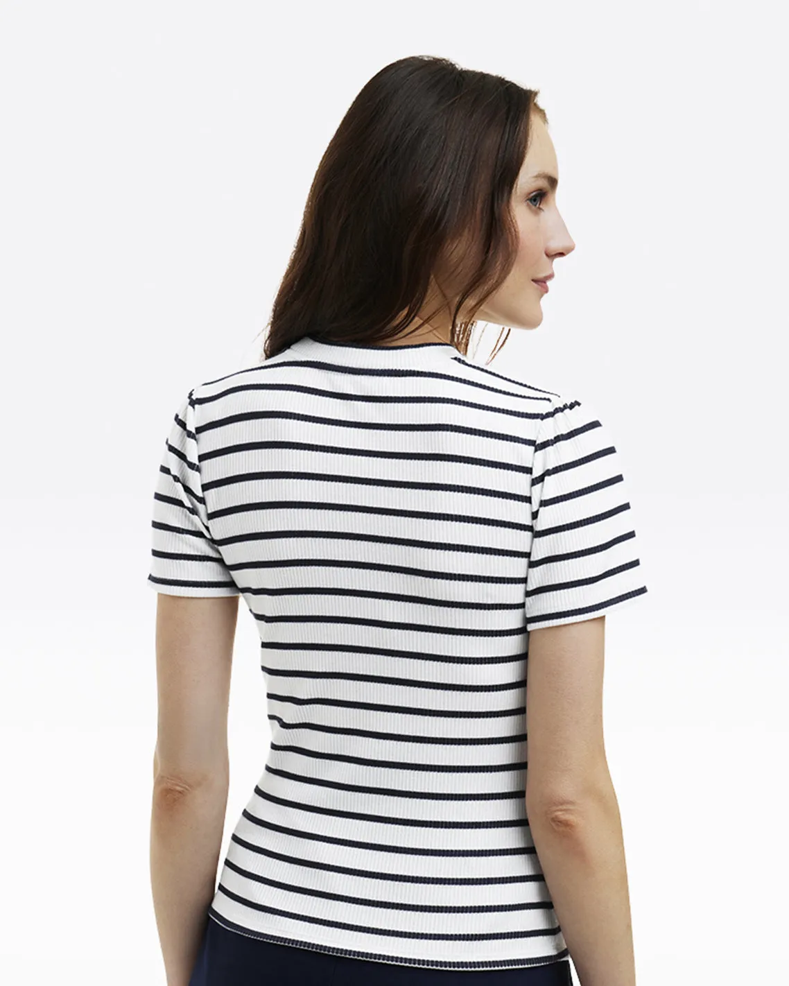 Stripe Crewneck Tee sold by Draper James product image thumbnail 3