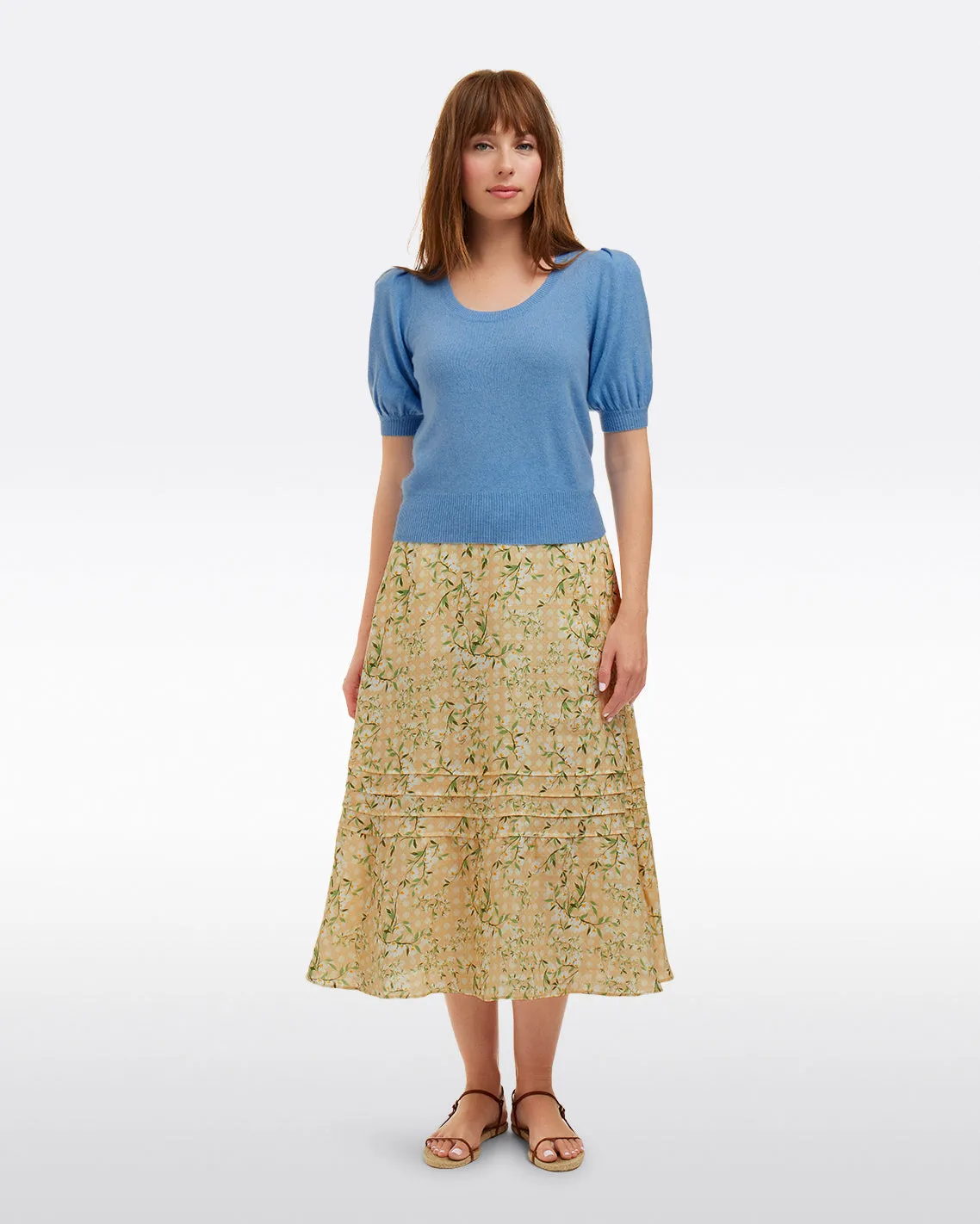 Short Sleeve Cashmere Sweater sold by Draper James