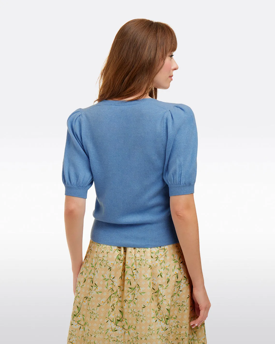 Short Sleeve Cashmere Sweater sold by Draper James product image thumbnail 2