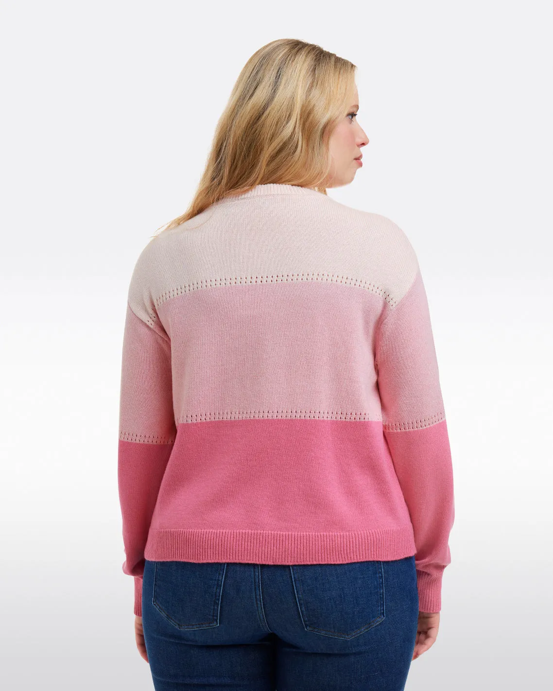 Colorblock Crewneck Sweater sold by Draper James product image thumbnail 4