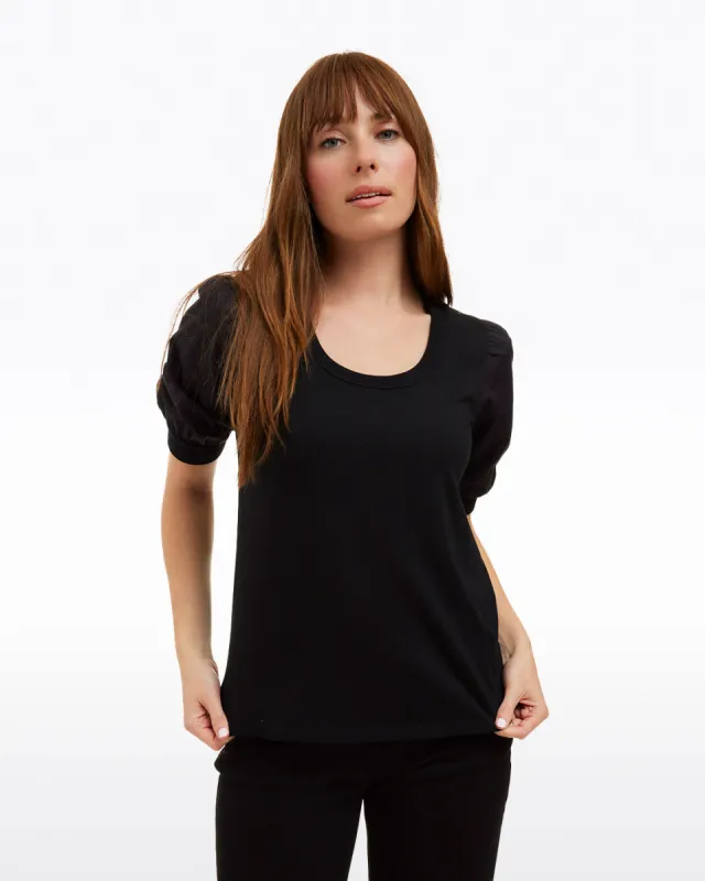 Short Sleeve Mixed Media Top sold by Draper James