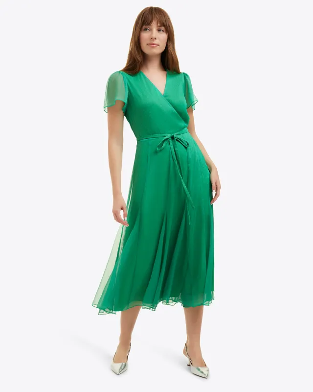 Daphne Midi Wrap Dress sold by Draper James