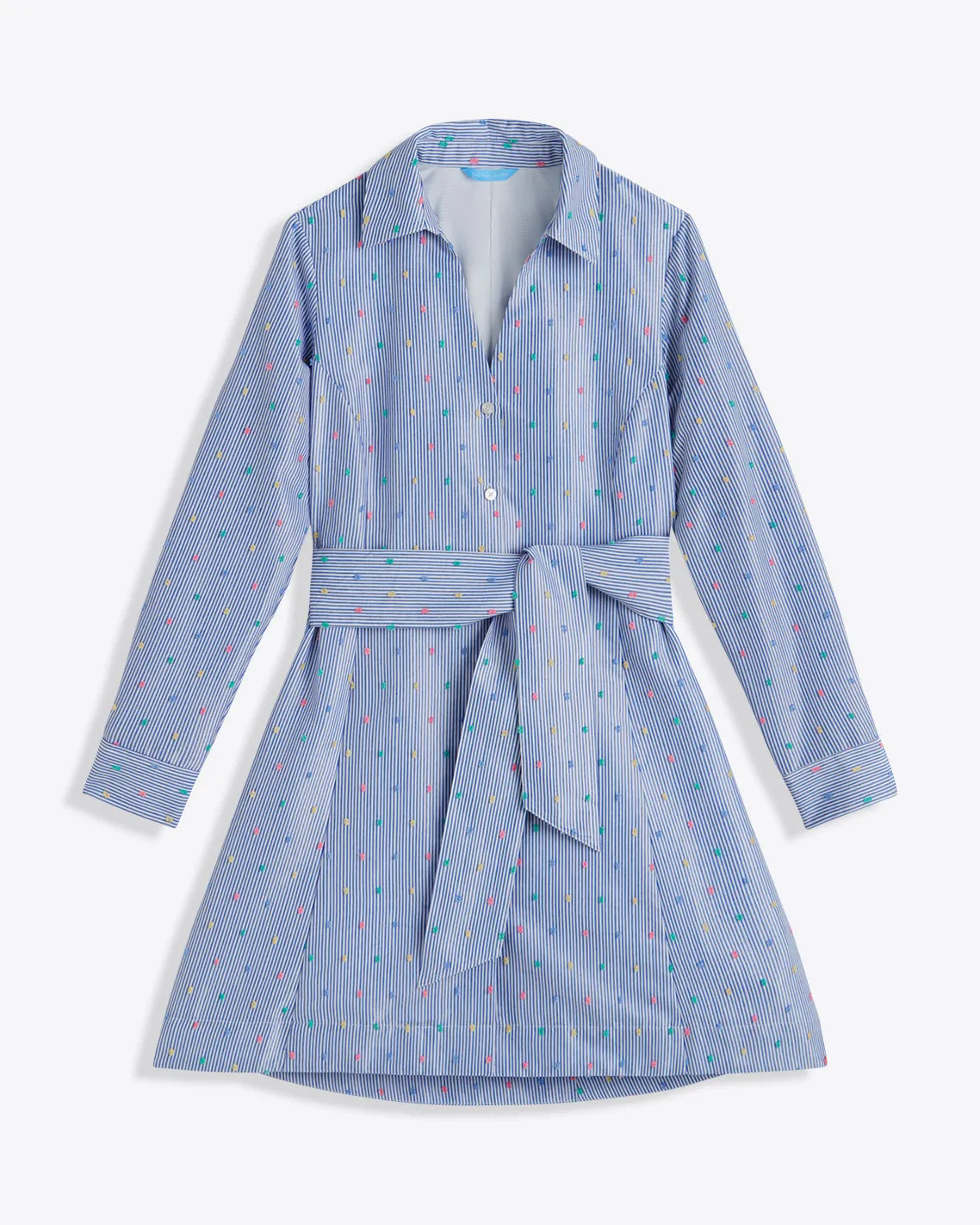Layla Shirtdress in Blue Stripe sold by Draper James product image thumbnail 4