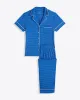 Linda Pajama Set in Blue Polka Dot sold by Draper James