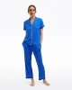 Linda Pajama Set in Blue Polka Dot sold by Draper James