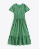 Hollie Midi Dress in Textured Stripe sold by Draper James