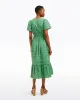 Hollie Midi Dress in Textured Stripe sold by Draper James