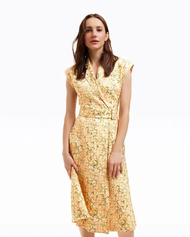 Addison Short Sleeve Midi Shirtdress in Floral Rattan sold by Draper James