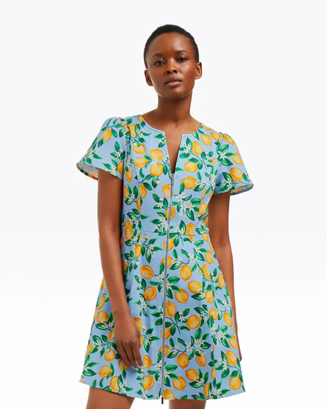 Mae Love Circle Dress in Lemon Blossom sold by Draper James