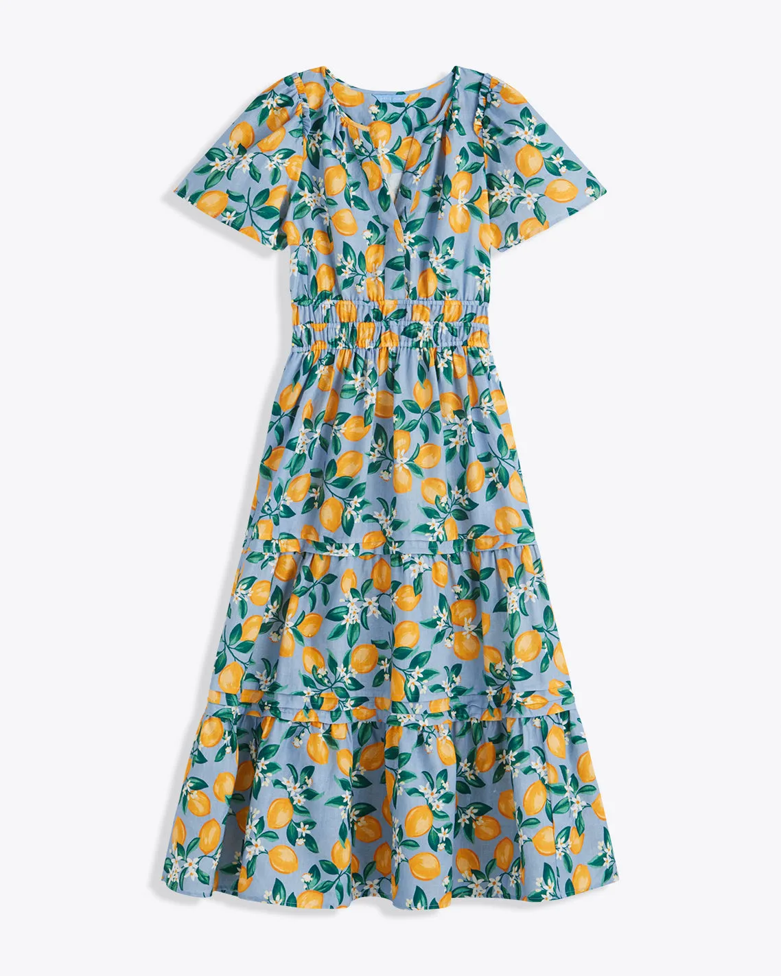 Hollie Midi Dress in Lemon Blossom sold by Draper James product image thumbnail 4