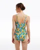 Lemon Blossom Triangle Tankini sold by Draper James