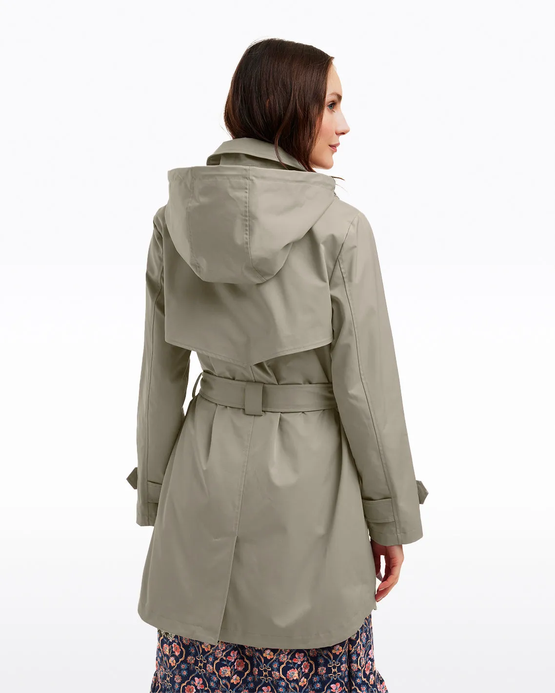 Meghan Trench Coat in Spring Sage sold by Draper James product image thumbnail 4