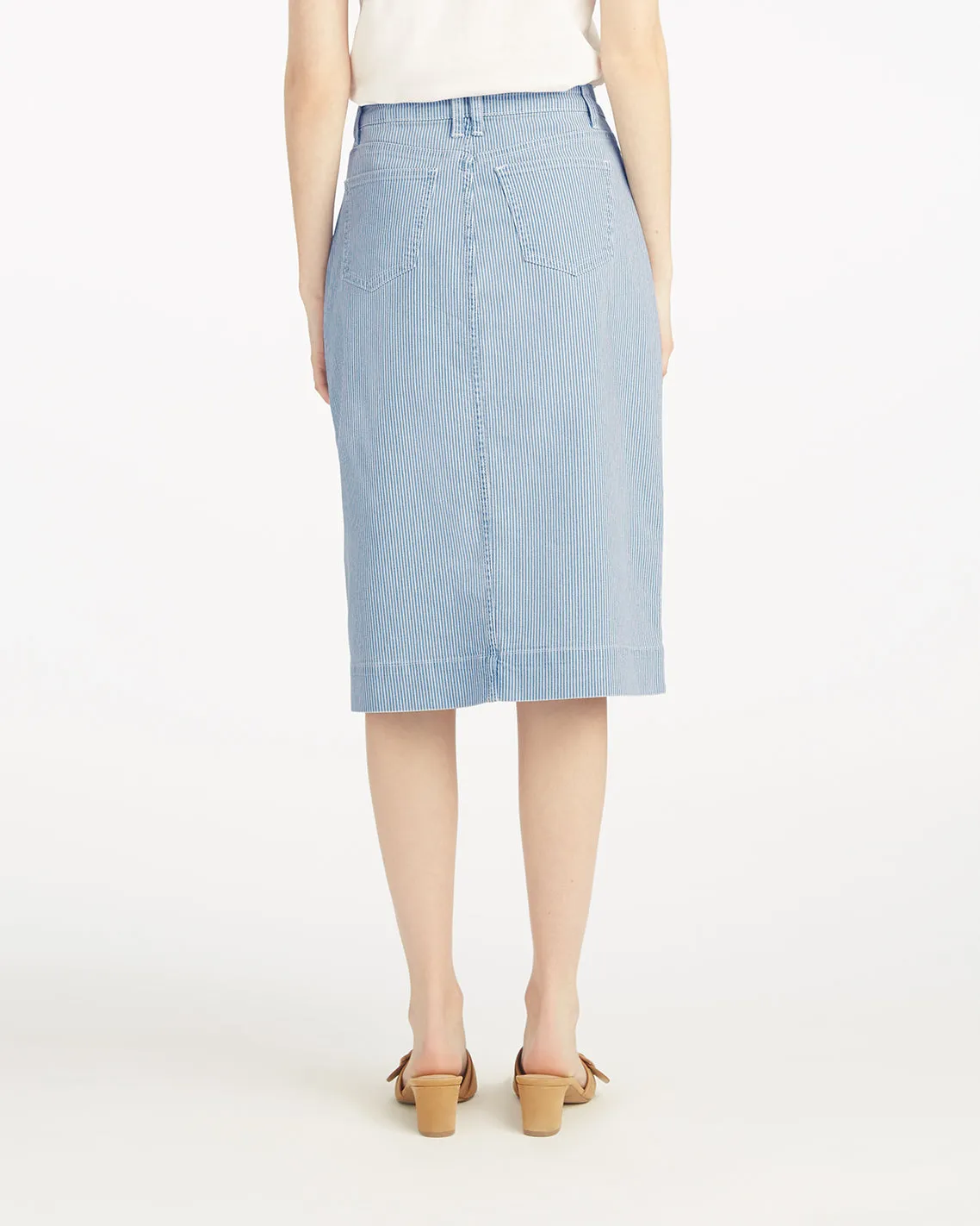 Patch Pocket Denim Skirt sold by Draper James product image thumbnail 2