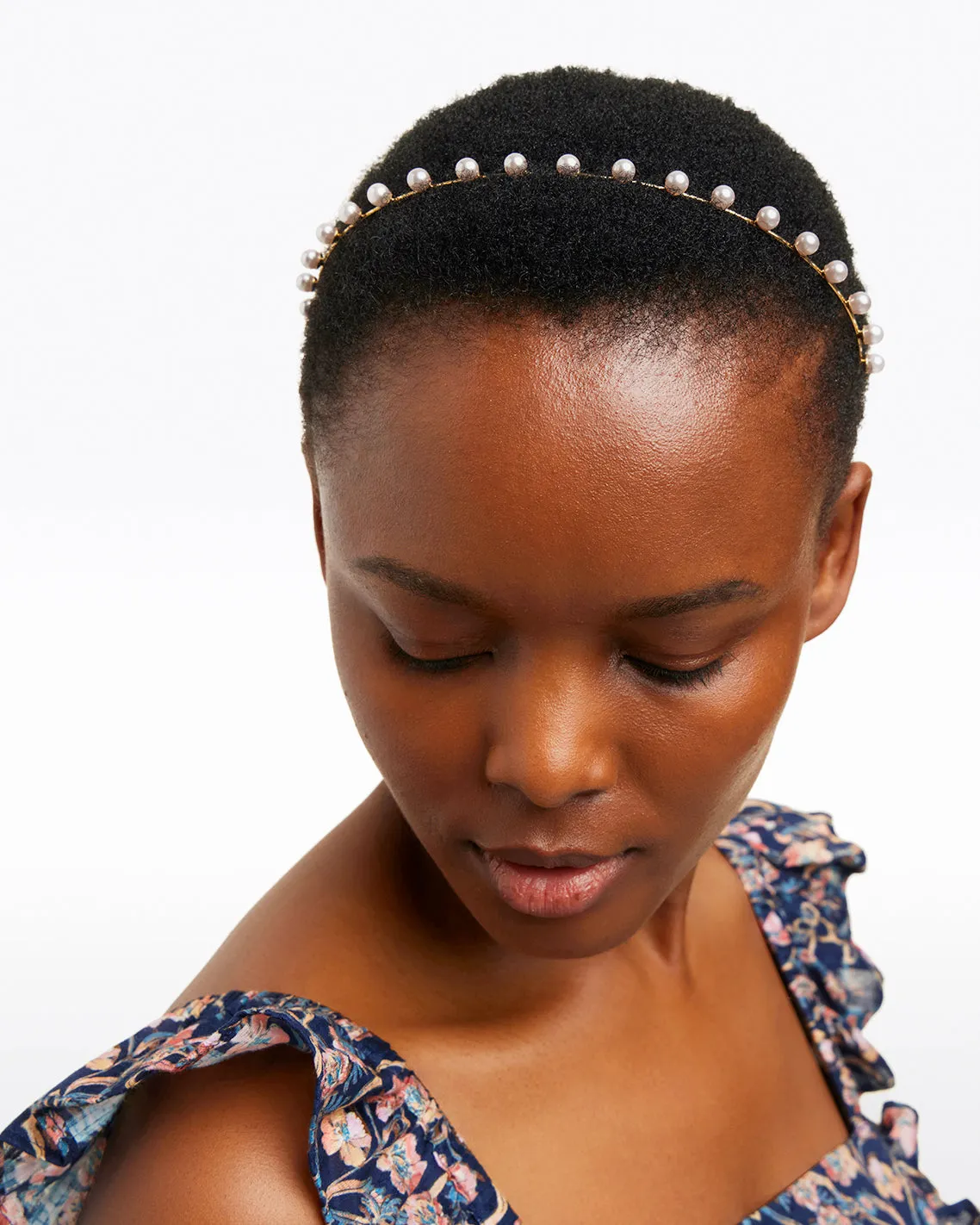 Studded Pearl Headband sold by Draper James product image thumbnail 2