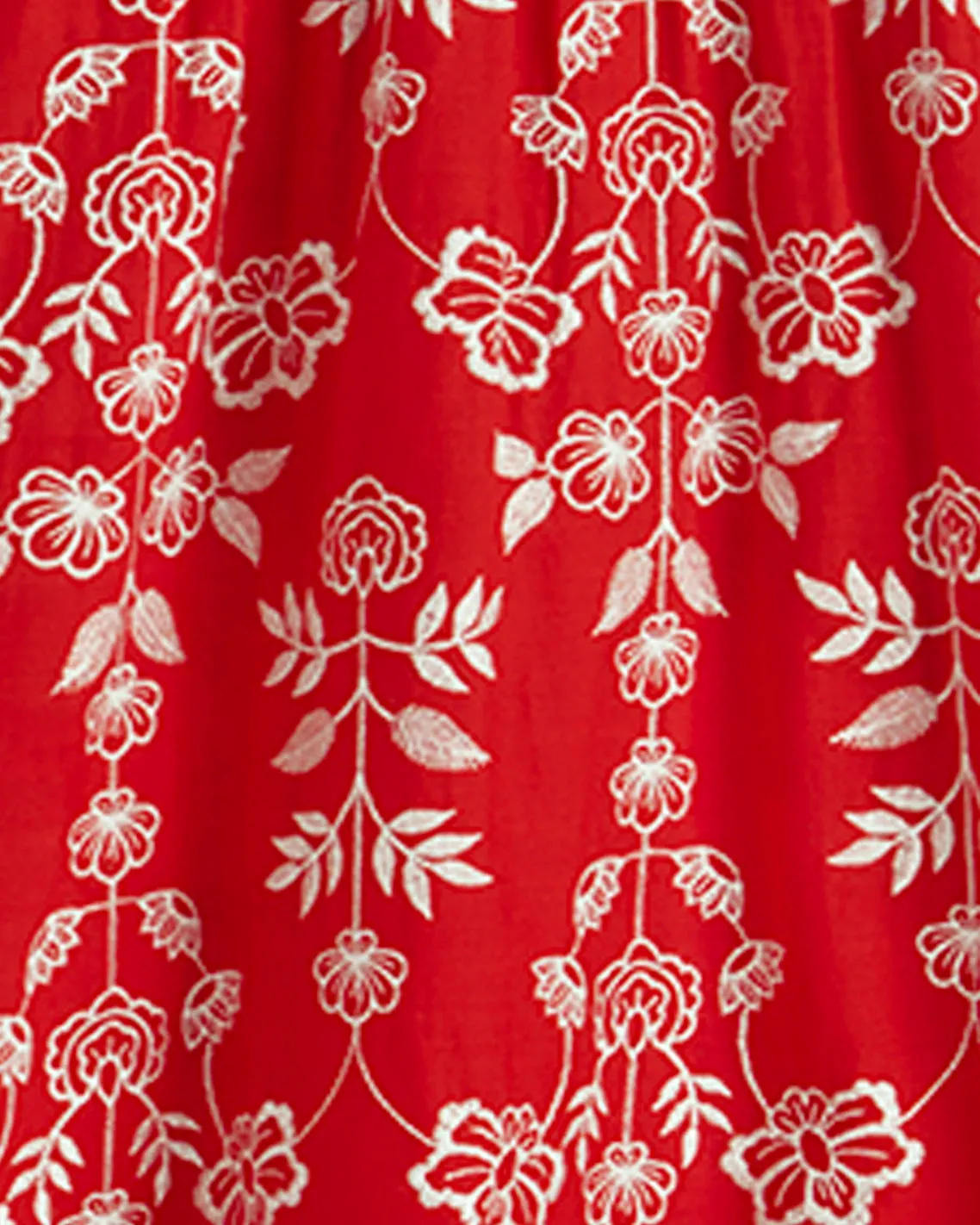 Cynthia Embroidered Midi Dress in Red Floral Embroidery sold by Draper James product image thumbnail 5