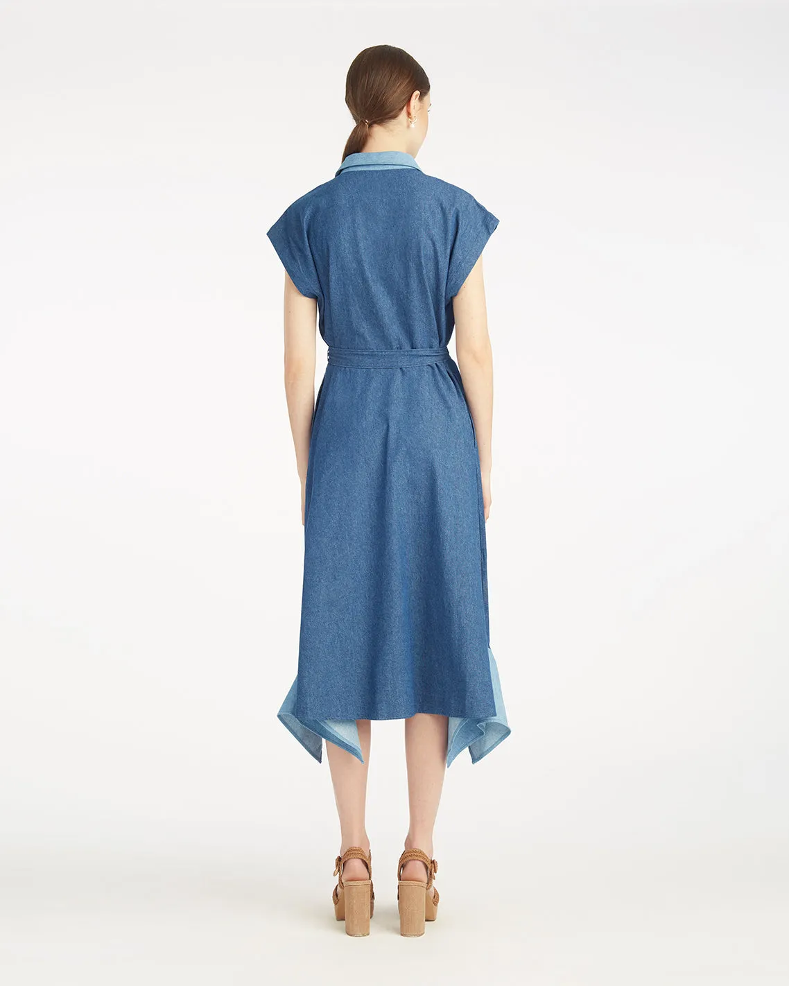 Mila Midi Shirtdress in Chambray sold by Draper James product image thumbnail 2