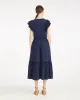 Meg Midi Dress in Navy sold by Draper James
