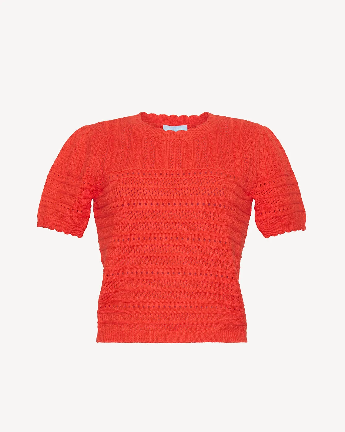Short Sleeve Pointelle Sweater sold by Draper James product image thumbnail 3