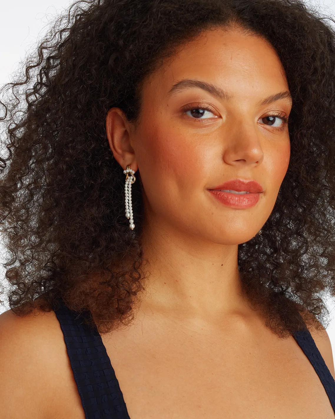 Pearl Knot Tassel Earring sold by Draper James product image thumbnail 2