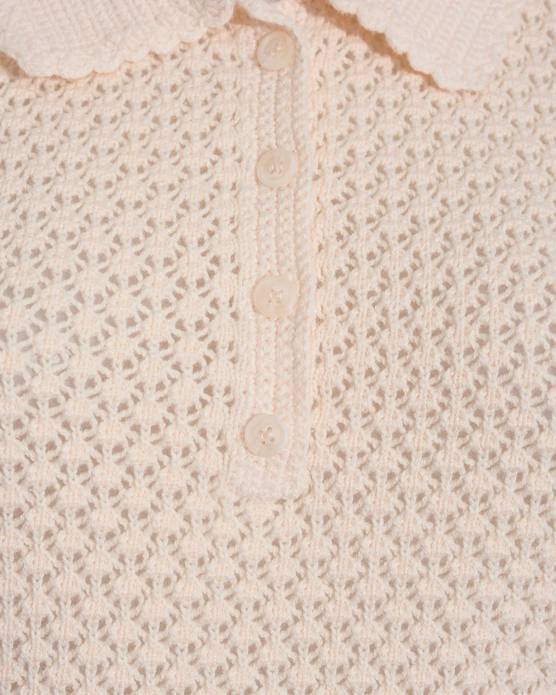 Sweater Polo with Scalloped Collar sold by Draper James product image thumbnail 3